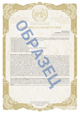 Образец Приложение к СТО 01.064.00220722.2-2020 Серпухов Сертификат СТО 01.064.00220722.2-2020 
